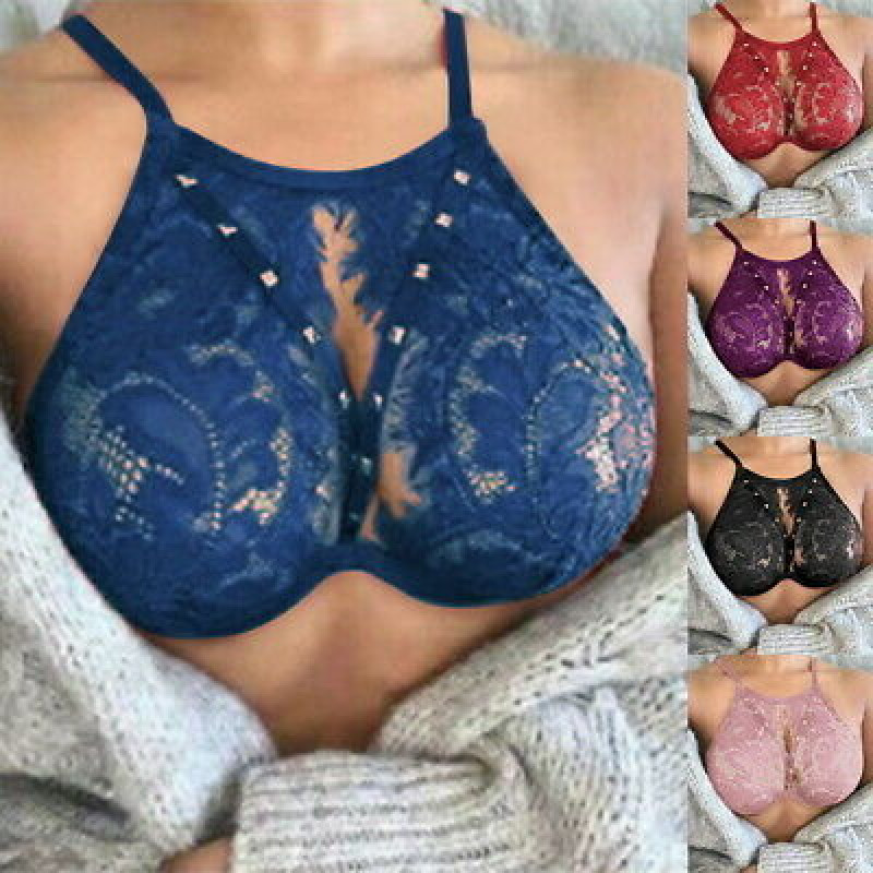 Women See Through Bra Top Sheer Mesh Bralet Crop Top T Shirt Blouse Tee Tops UK