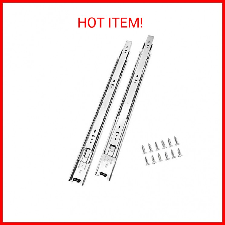 10 Pairs of 12 Inch Hardware 3-Section Full Extension Ball Bearing Side Mount Dr