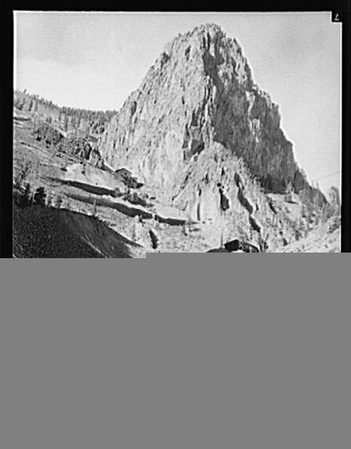 Photo:Creede Colorado 1900s Lead Silver Mining Cliffs Mountain Landscape