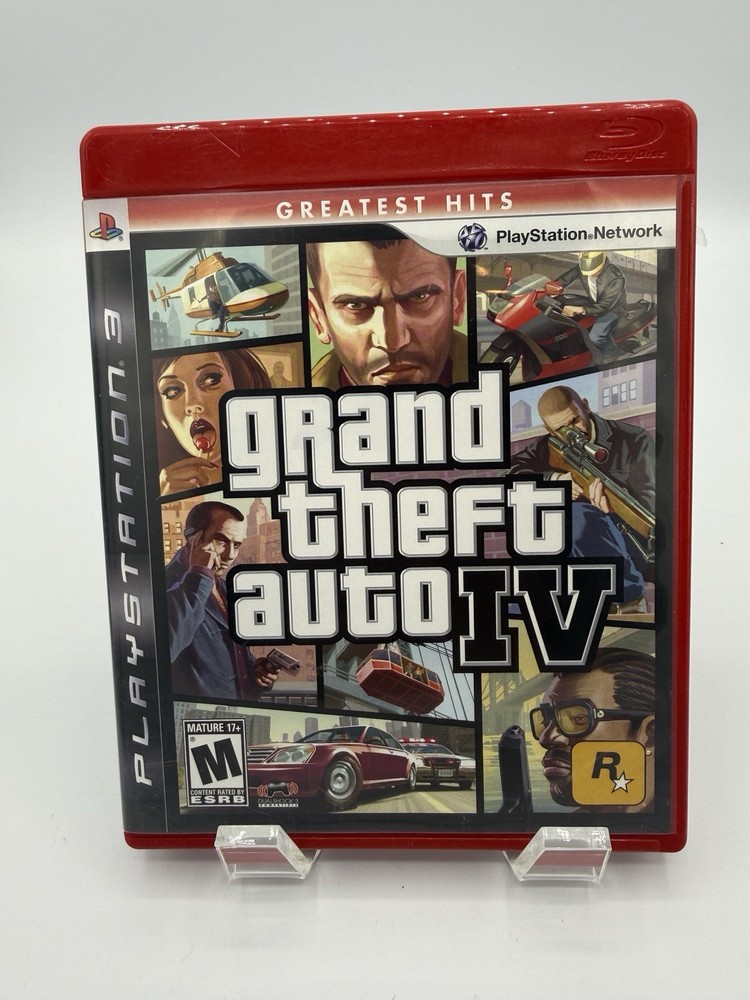 GTA Grand Theft Auto IV 4 (PlayStation 3, PS3, 2008) CIB W/Map!