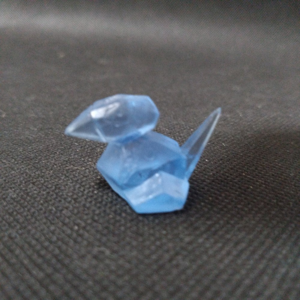 Porygon Pokemon Mini Figure Anime Japan Nintendo Clear Mascot #t786