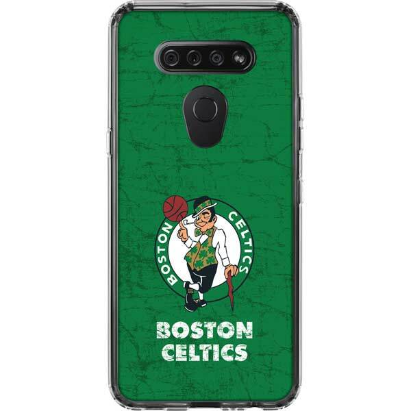 NBA Boston Celtics LG K51/Q51 Clear Case - Boston Celtics Green Primary Logo