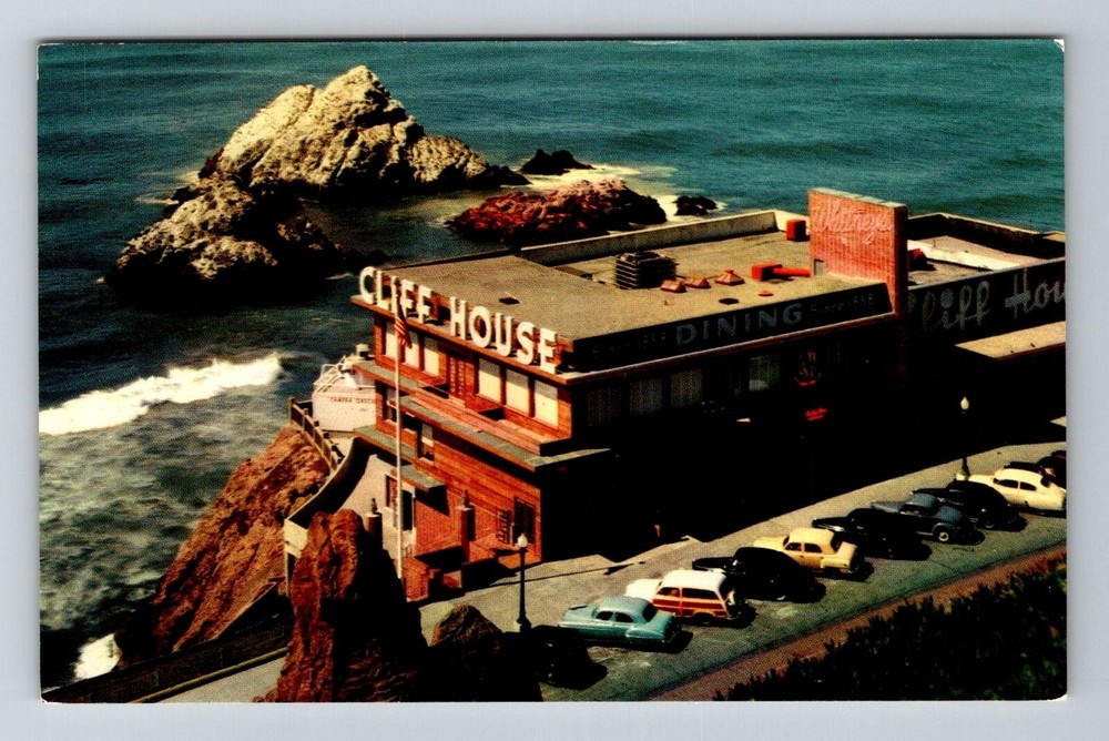 San Francisco CA-California, Cliff House, Seal Rocks, Vintage Postcard