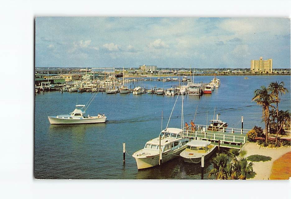 Postcard The Marina & Yacht Basin Clearwater Beach Florida USA