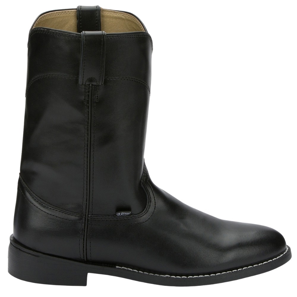 Justin Boots Mens JB3000 Black Roper Casual Boots 10 Inch Round Toe