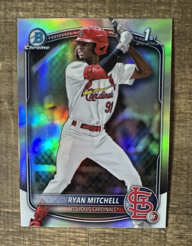 Ryan Mitchell 2025 Bowman Draft Chrome 1st Refractor #BDC-77 Cardinals