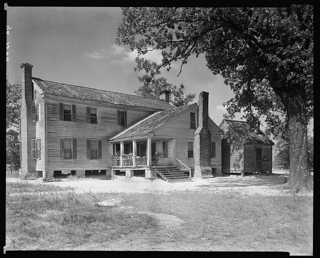 Photo:Sharon Georgia 1940s Road to Sharon Taliaferro County House Porch