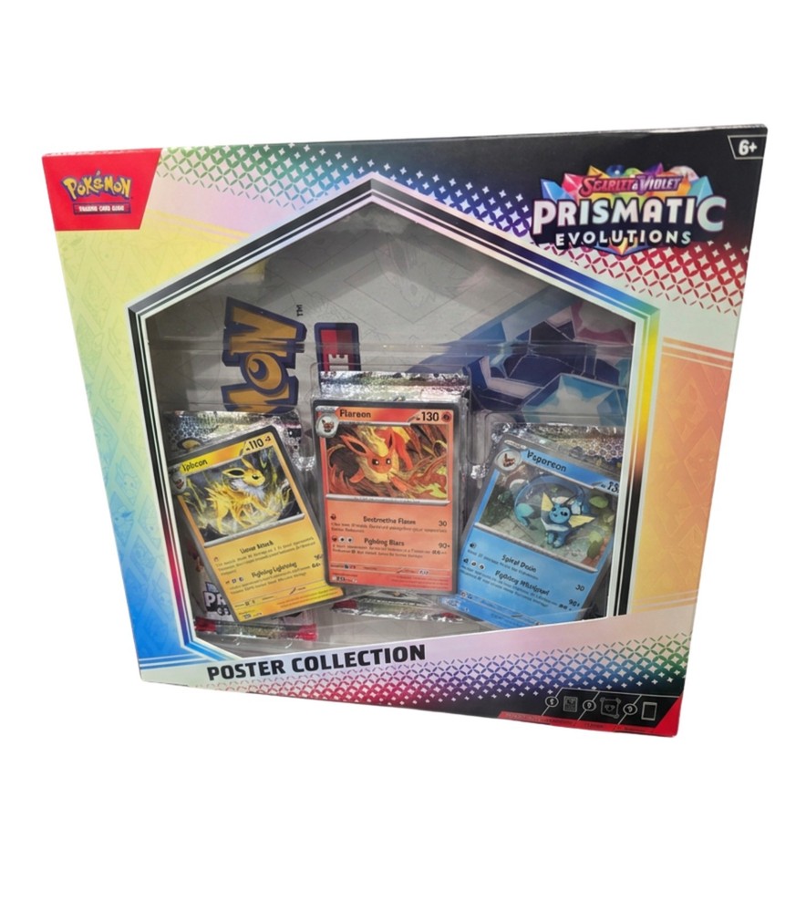 Pokemon TCG SV8.5 Prismatic Evolutions Poster Collection Box Factory Sealed
