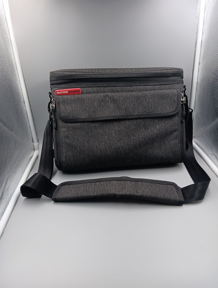 Gator GM-1W Cases Padded Nylon Carry Bag for Single Wireless Microphone, Gray