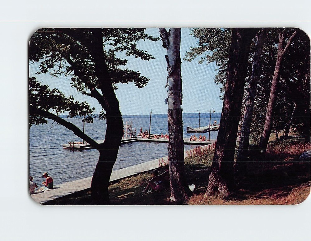Postcard Bathing Dock Lake Rosseau Windmere House Muskoka Ontario Canada