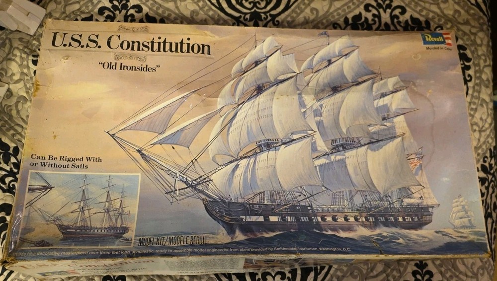 Vintage Revell U.s.s. Constitution  Model H398