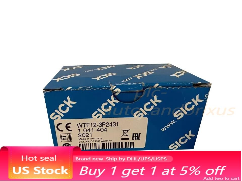 New SICK WTF12-3P2431 1041404 WTF123P2431 10-30VDC Photoelectric Sensor Switch