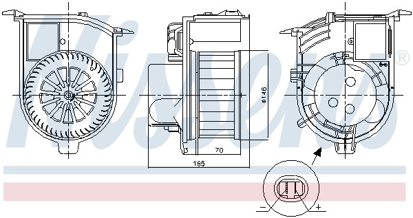 87843 Nissens Interior Blower for Renault