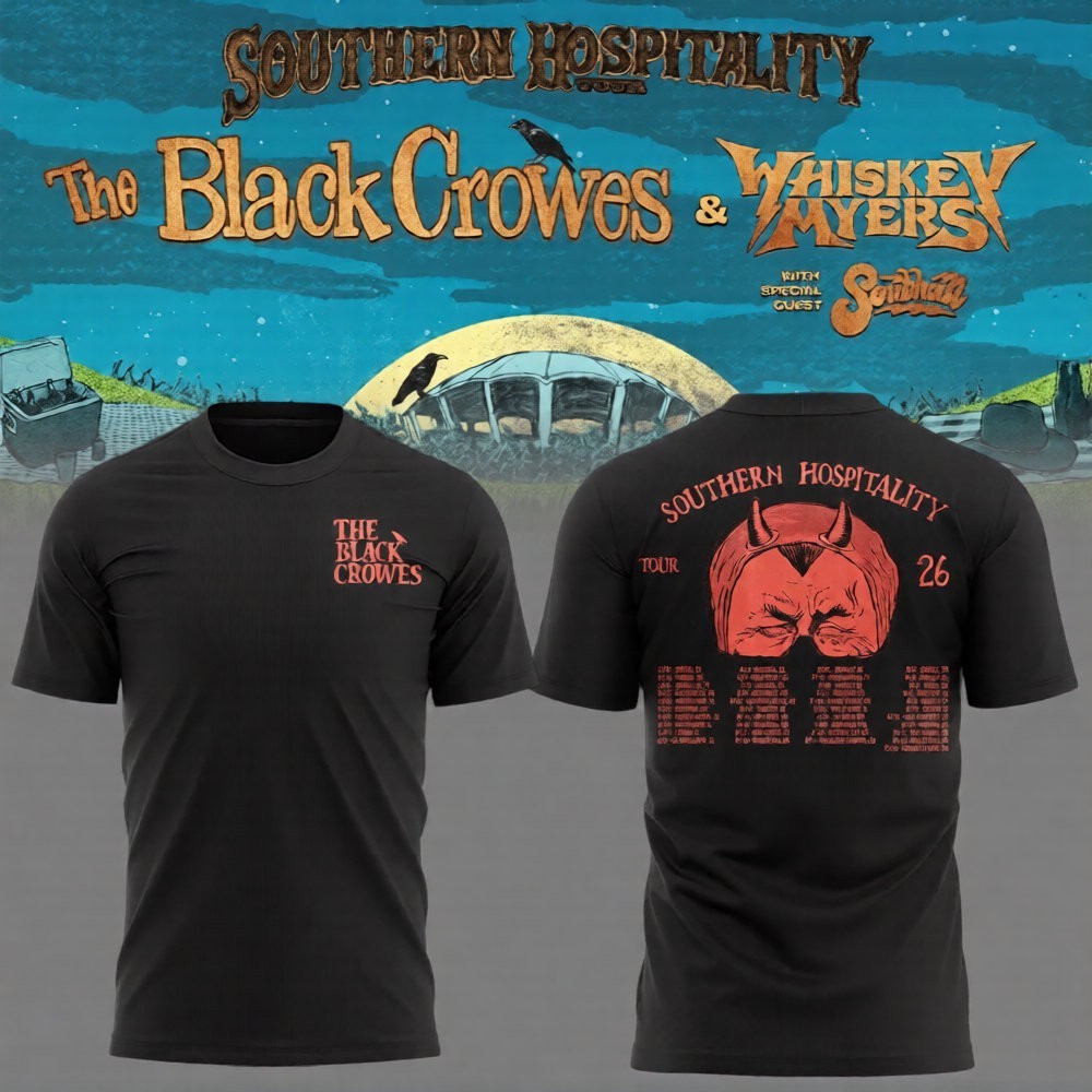 The Black Crowes Whiskey Myers Southern Hospitality Tour 2026 T-Shirt