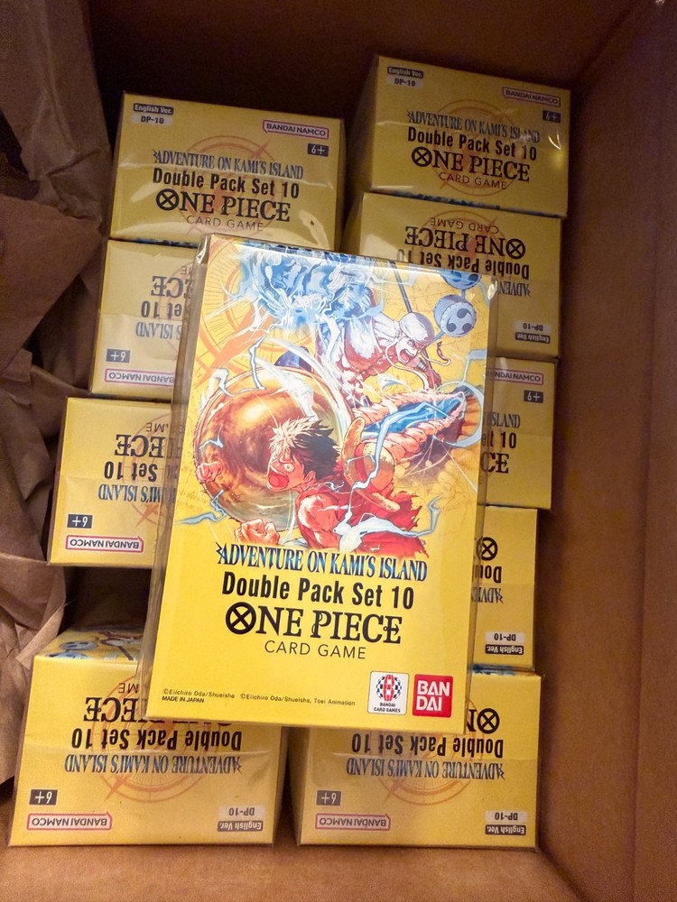 Lot of 10 - ONE PIECE CARD GAME OP-15 DOUBLE PACK SET 10 ENGLISH DP-10 USA