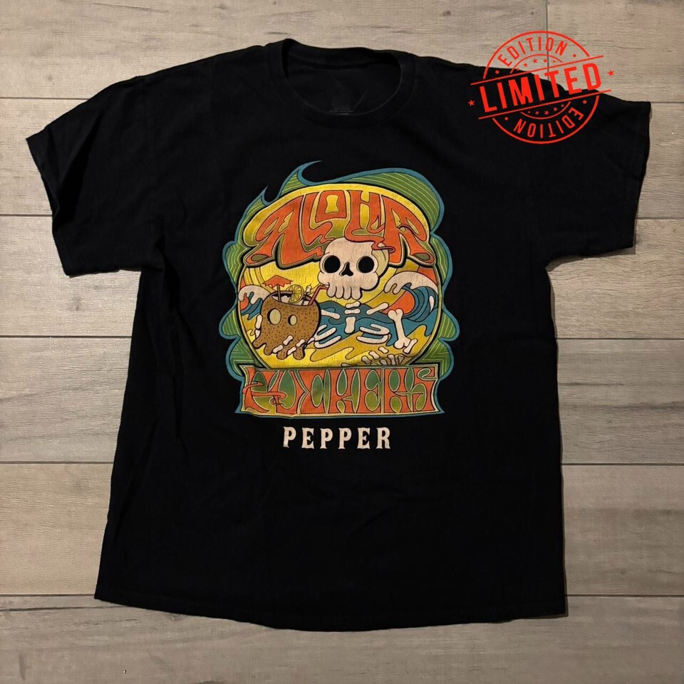 Vintage Pepper Band Aloha Cotton Shirt Unisex Concert S to 5XL TT1763