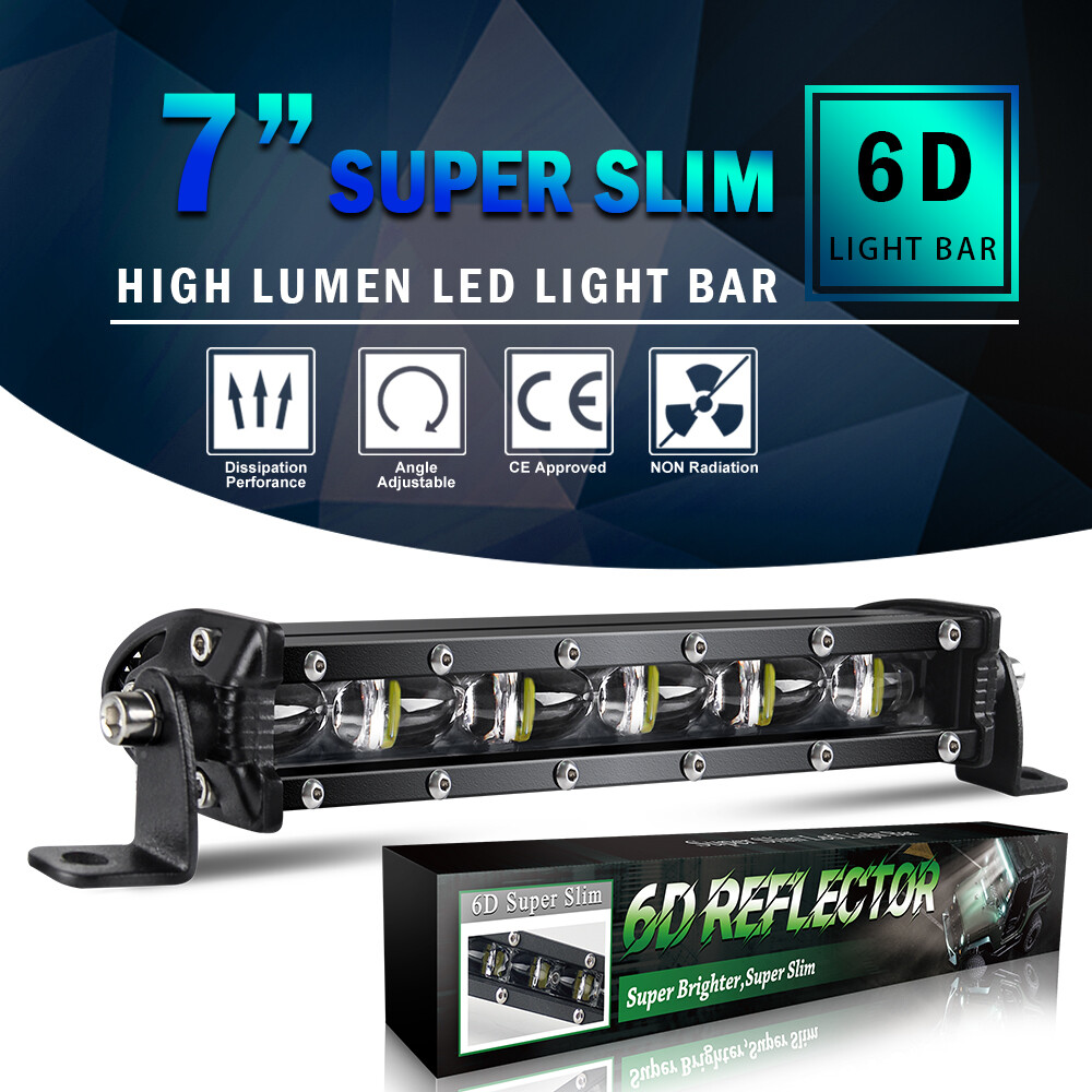 8inch LED Work Light Bar Flood Spot Beam Offroad 4WD SUV Driving Fog Lamp 480W
