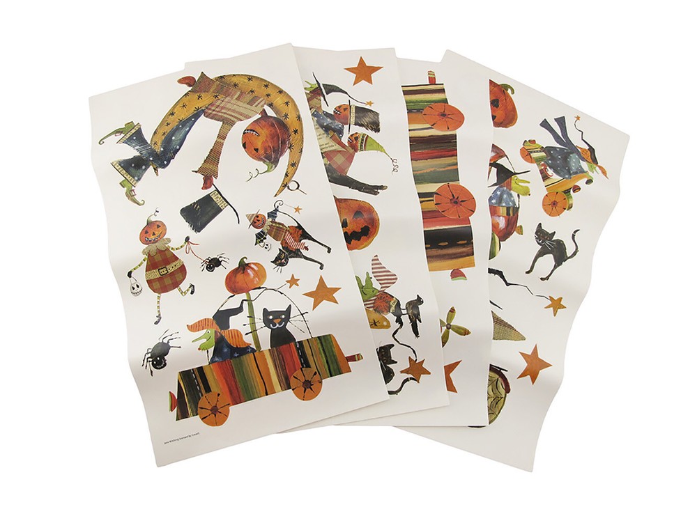 Zeckos RoomMates 23 Piece Vintage Witch Craft Halloween Wall Decals
