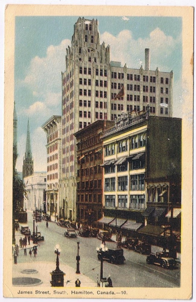 Postcard James Street South Hamilton Ontario