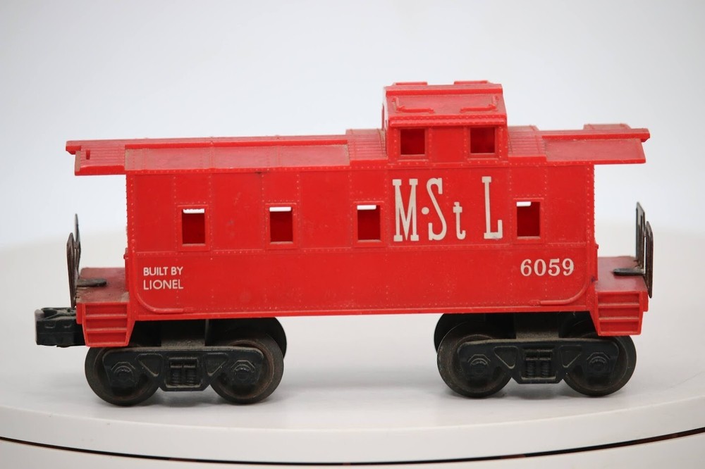 Lionel O Gauge Missouri & St. Louis Red 6059 Caboose O Gauge 1:48 Scale Vintage
