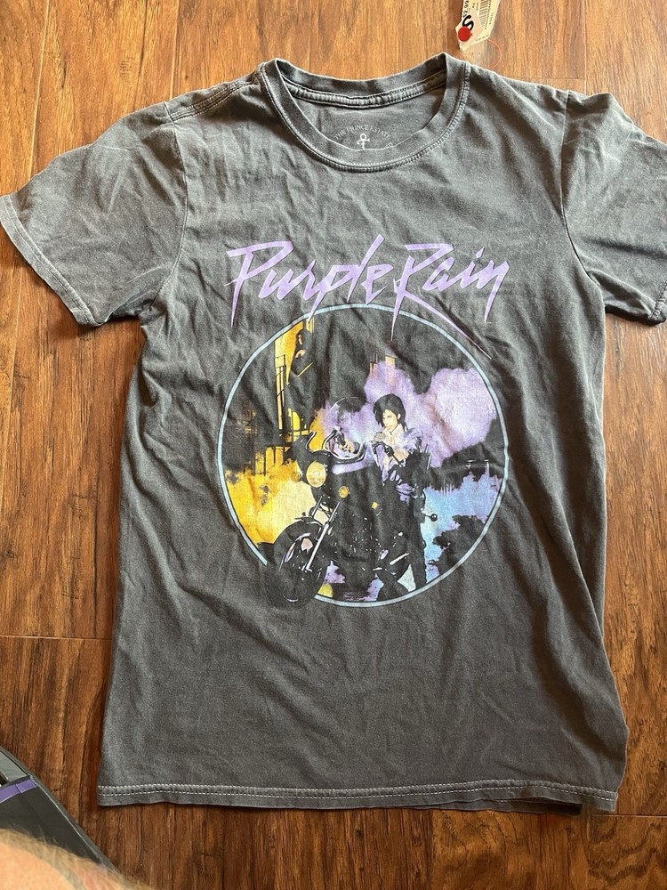 Purple Rain Prince Shirt Small The Prince Estate Gray