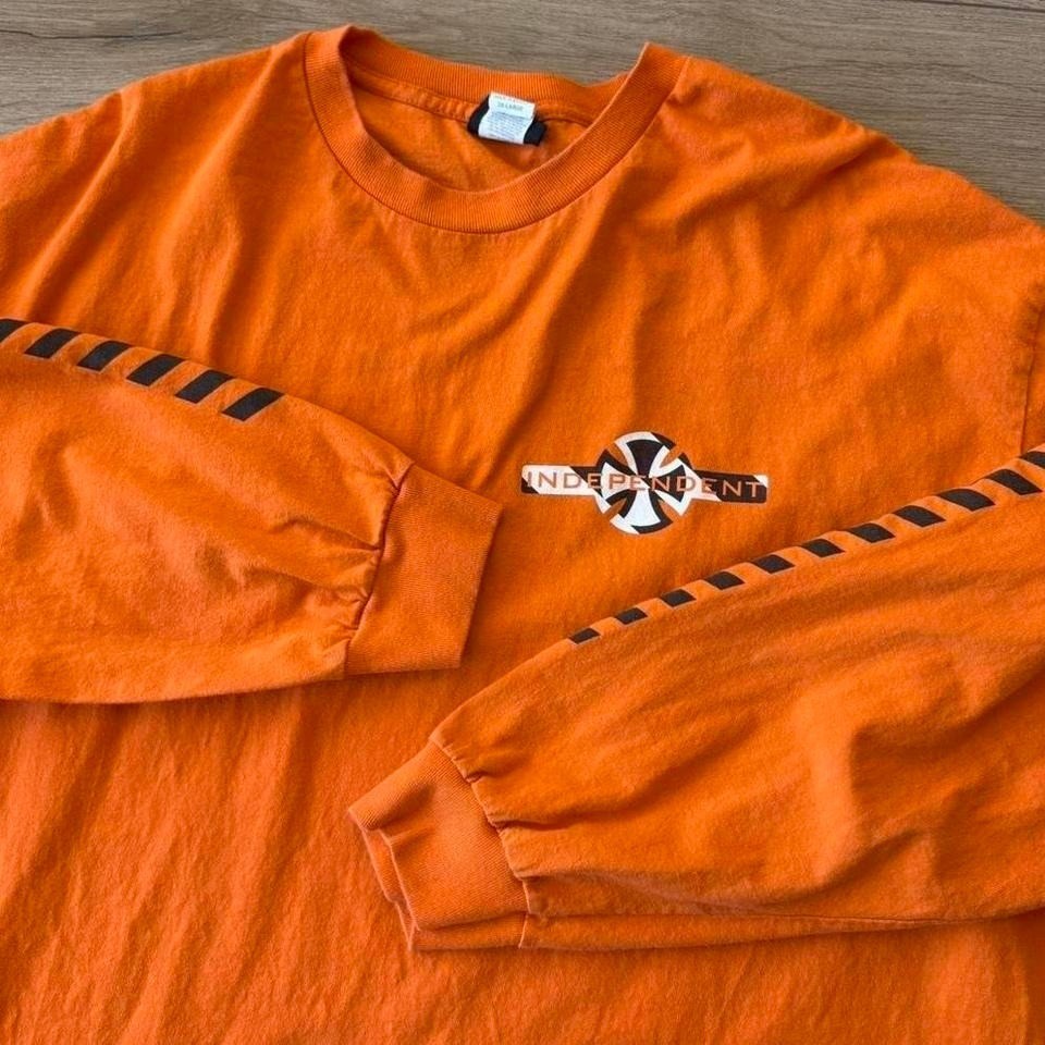 Vintage 90s Y2K Independent Trucks Long Sleeve Shirt Fits XL Sleeve Logo Graphic