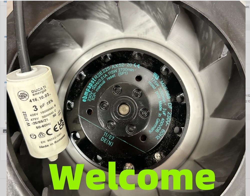 1pcs New R2E225-AX52-20 cooling fan Fast shipping via FedEx or DHL
