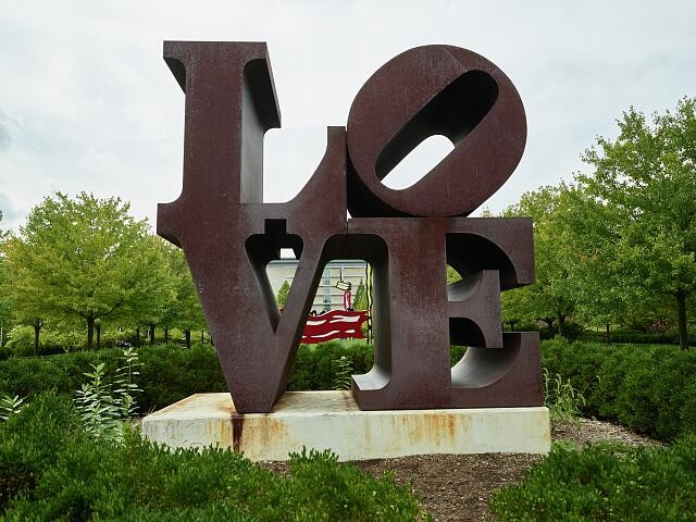 Indianapolis Indiana Robert Indiana LOVE Sculpture 2016 Museum of Art