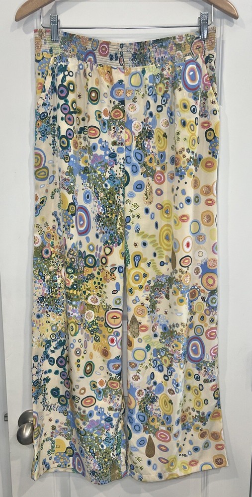 Anthropologie Diana Pieri Art To Wear Pants Womens Medium Pull On Stretch Boho