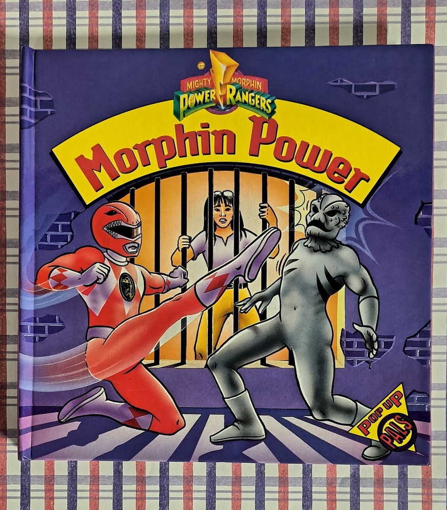 Mighty Morphin Power Rangers Pop Up Pals Hardcover Book Vintage 1994