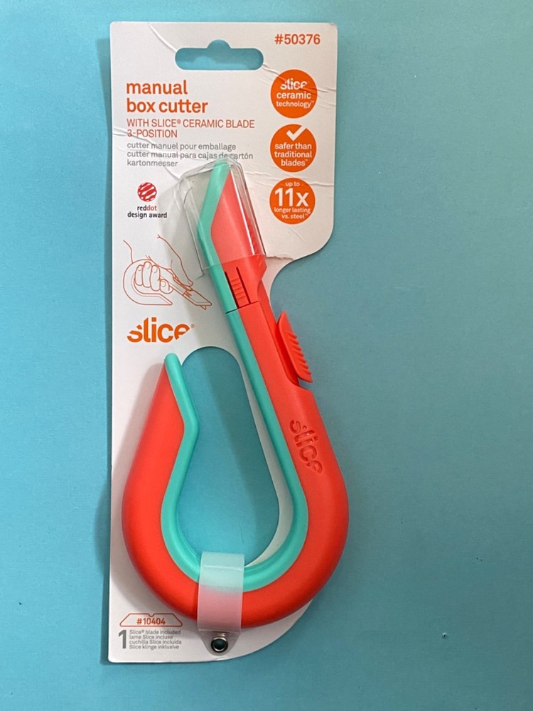 Slice  Box Cutter Manual Retracting, Ceramic, 1-inch Safety Blade NEW