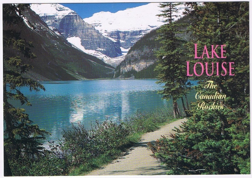 Postcard Lake Louise Canadian Rockies Banff National Park Alberta