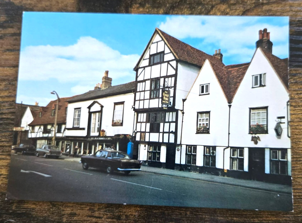Kings Arms Hotel Salisbury UK St John Street Vintage Postcard England Inn