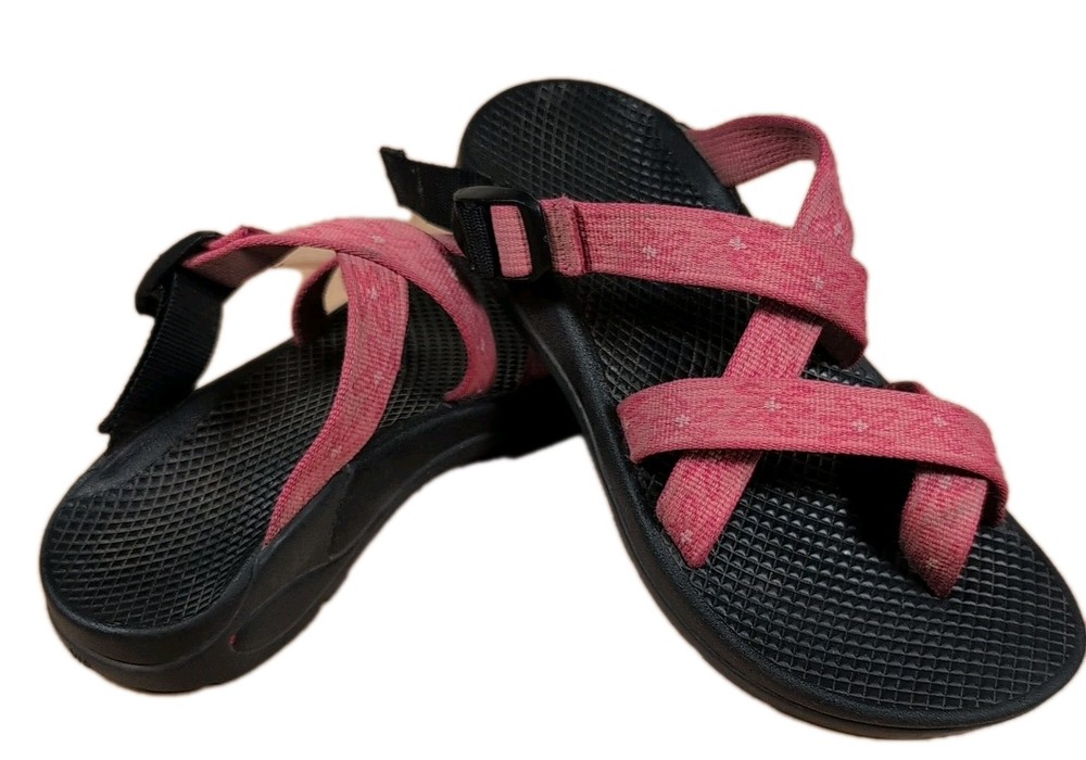 Chaco Womens Z2 Strap Sandals Trail Hiking Water Pink Orange Size 6