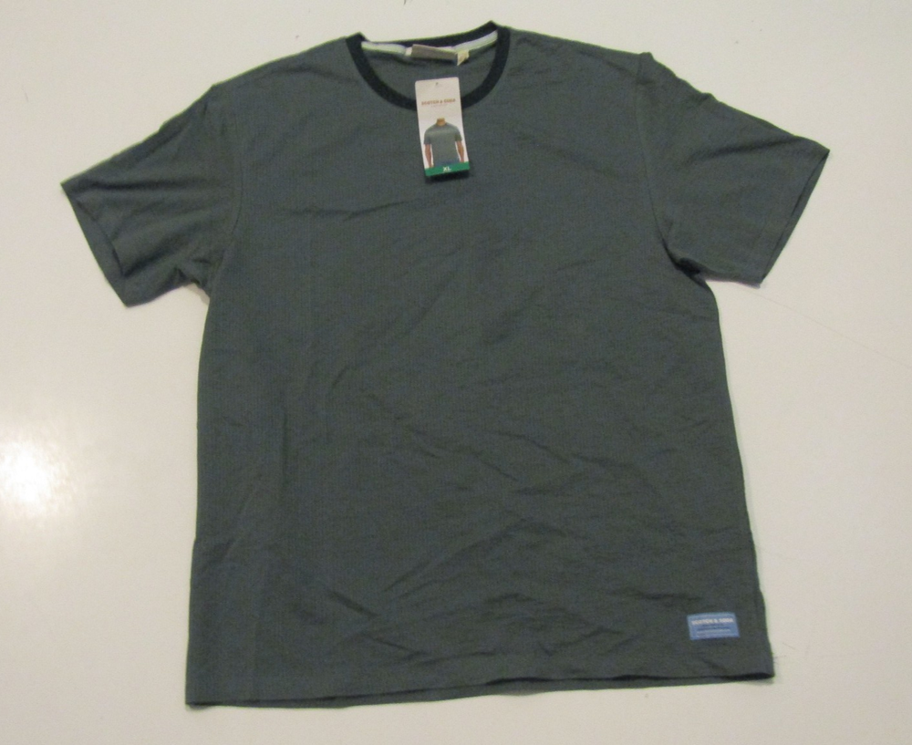 SCOTCH & SODA Green Mens Stretch Moisture Wicking T Shirt M Medium NWT