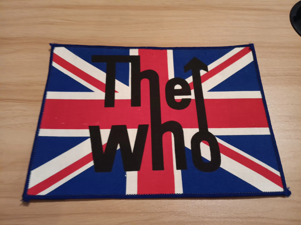 unad                  The WHO Union jack flag large cloth patch