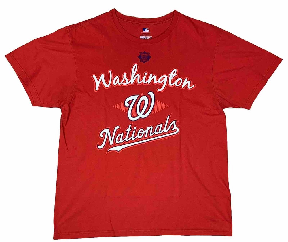 Washington Nationals MLB Licensed Red Cotton T-Shirt Size XL