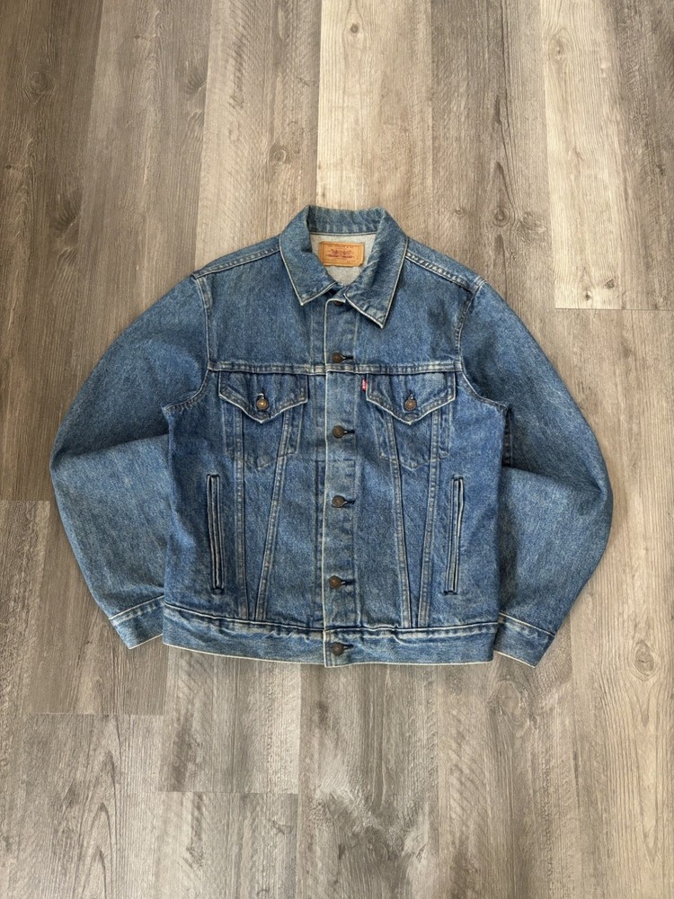 Vintage 80s Levi's Trucker Denim Jacket 70506 size 40 medium Made in USA