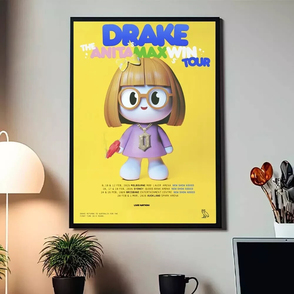 Drake The Anita Max Win Tour 2025 Poster, Home Decor, Wall Decor