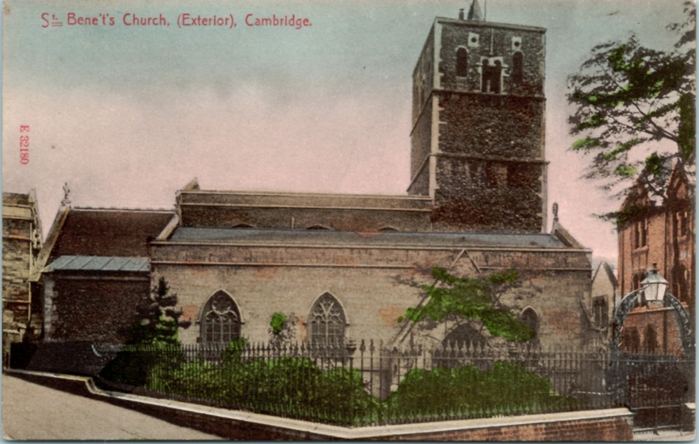 St. Benet's Church Exterior Cambridge England DB c1910 Antique UNP Postcard