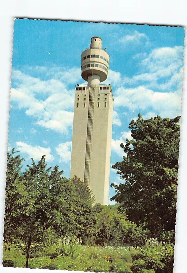 Postcard Henninger Turm Frankfurt Germany