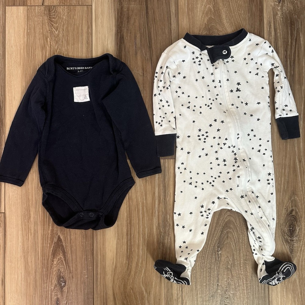 Burt’s Bees Baby Lot of 2 | 3–6 Months | Organic Cotton | EUC