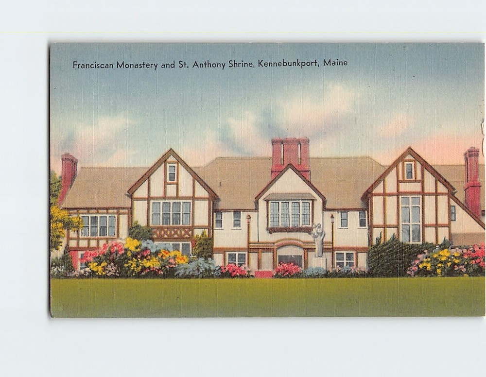 Postcard Franciscan Monastery & St. Anthony Shrine Kennebunkport Maine USA