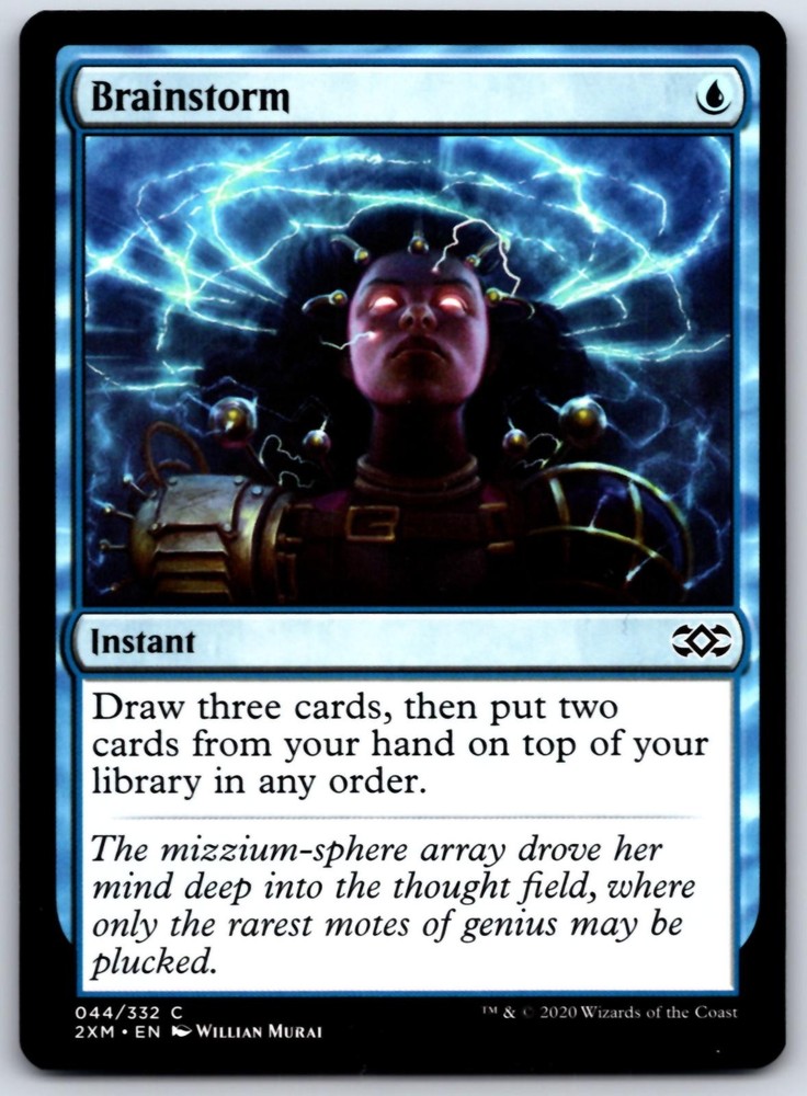 Brainstorm 44 C Double Masters Magic: The Gathering NM