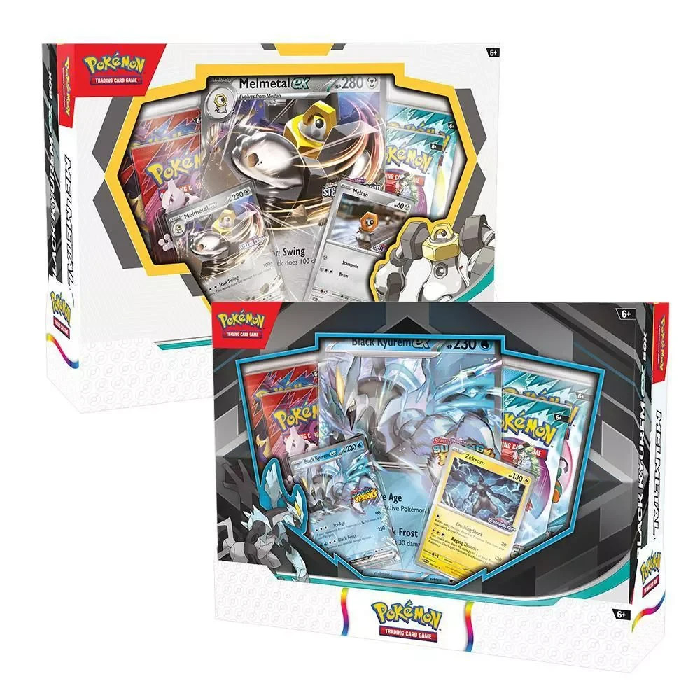 Pokemon TCG Black Kyurem Ex and Melmetal Ex Sealed Boxes