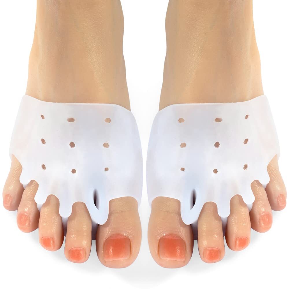 Gel Metatarsal Pads 6Pcs Ball of Foot Cushions with Breathable Honeycomb Fore...