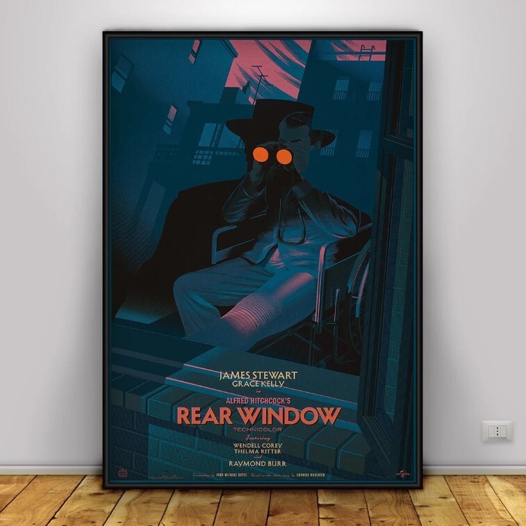 Vintage Rear Window Poster Classic Film Wall Art Home Decor Print