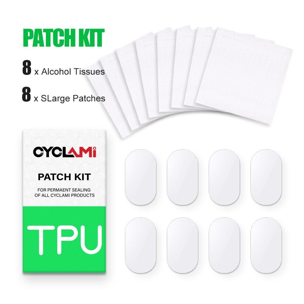 Cyclami Bike Inner Tube Tire Patch Repair Kit 8pcs Mtb Road Tpu Glue Free