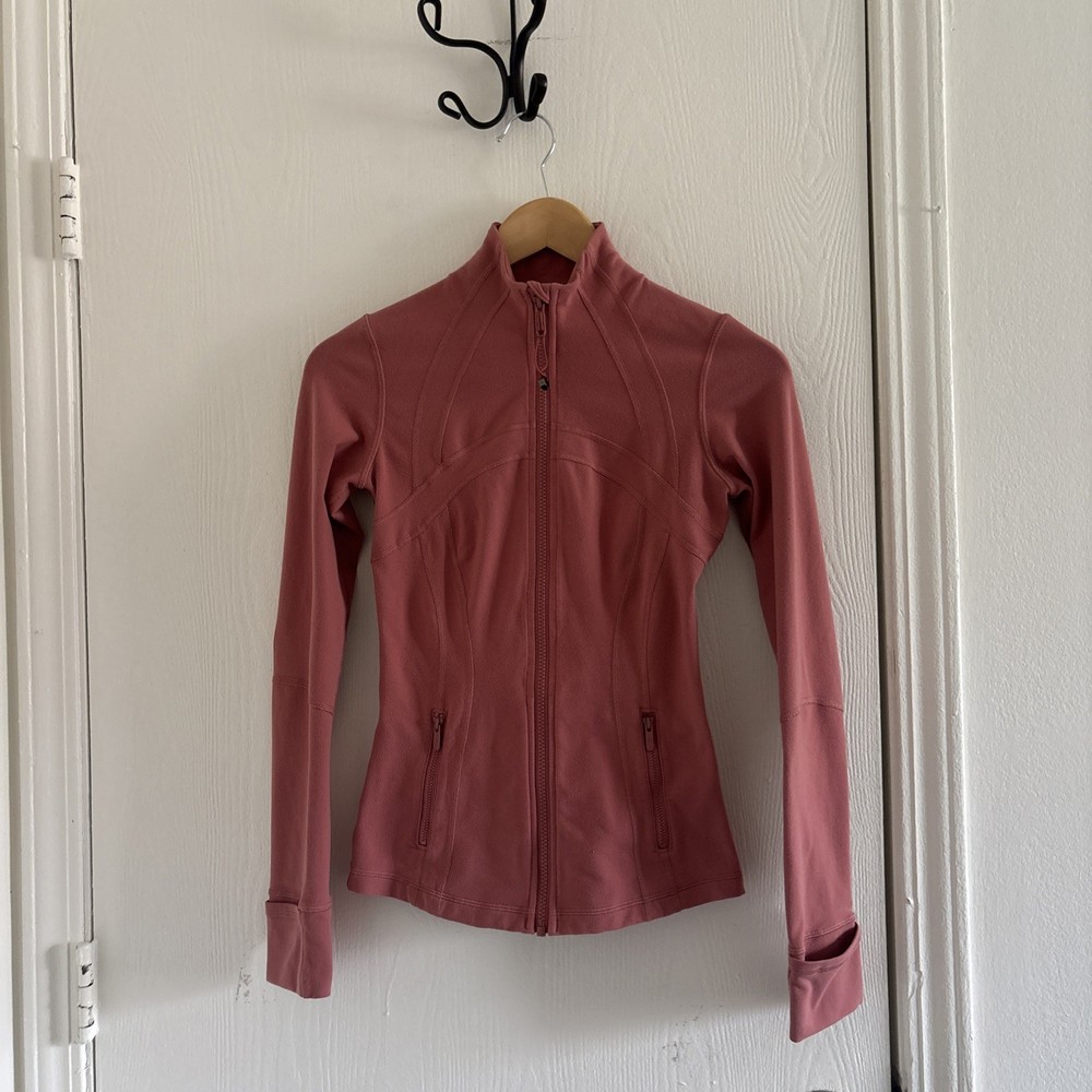 Lululemon Define Jacket Women’s Size 4 Dusk Rose Full Zip Athletic Yoga Jacket