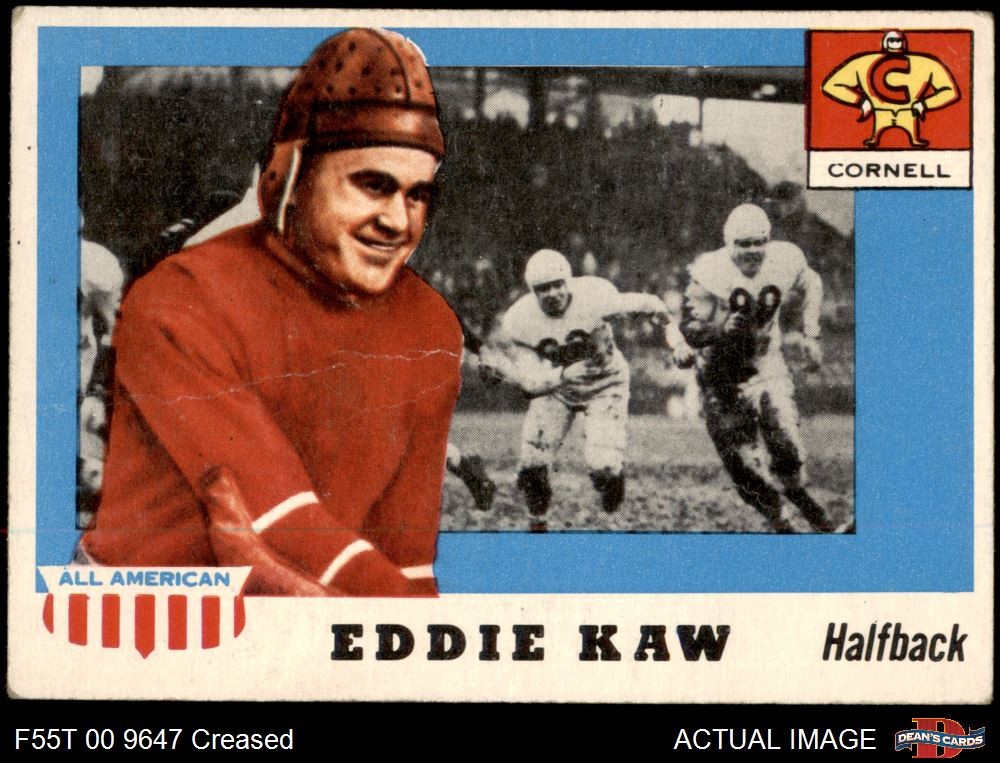 1955 Topps #15 Eddie Kaw SHORT-PRINT Cornell 2 - GOOD